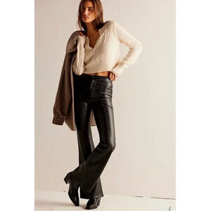 We The Free People Uptown High-Rise Vegan Faux Leather Pants 4